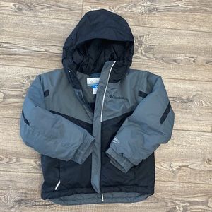 Boys Columbia Jacket Size XXS (4-5) Black and Gray